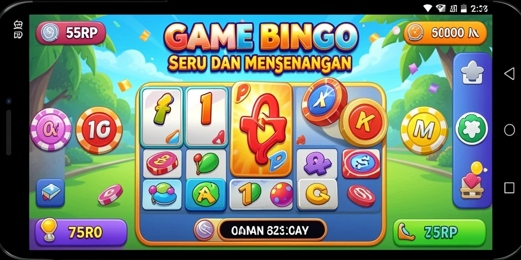 Tampilan menarik dari gameplay Bingo 55RP yang mengasyikkan.