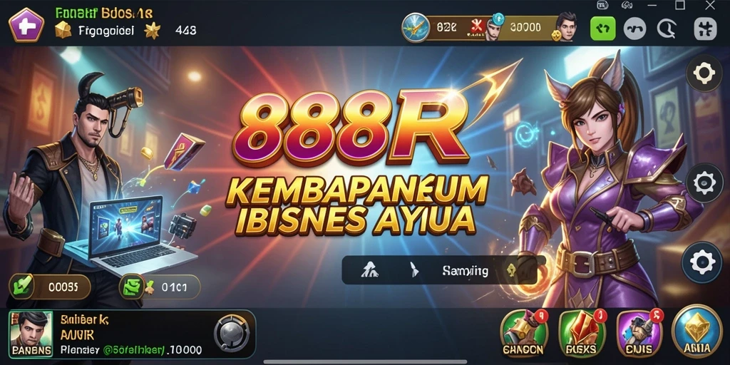Screenshot gameplay 888R yang menunjukkan pengelolaan bisnis yang dinamis.