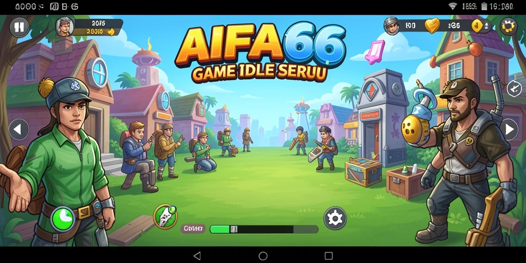 Tampilan screenshot AIFA66 menampilkan gameplay yang menyenangkan dalam mode Idle.