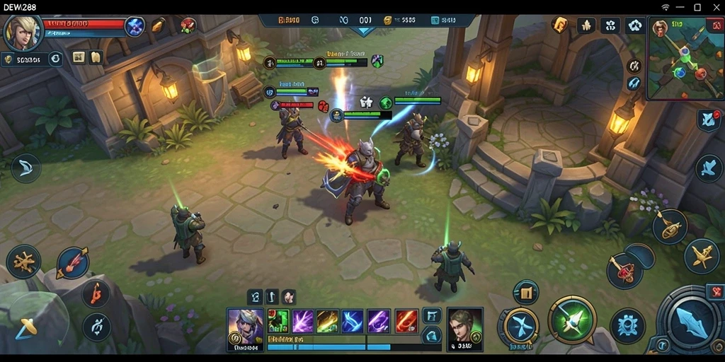 Tangkapan layar gameplay DEWI288 yang menegangkan dan strategis.