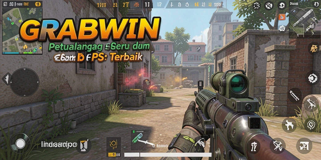 Tampilan mendebarkan dari gameplay aksi di GRABWIN.