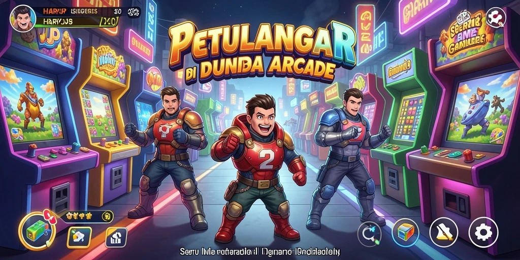 Tampilan gameplay HARAPJP yang penuh warna dan mengasyikkan.