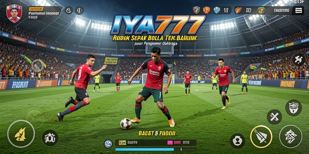 Tampilan gameplay IYA777 menampilkan aksi sepak bola yang mengesankan.