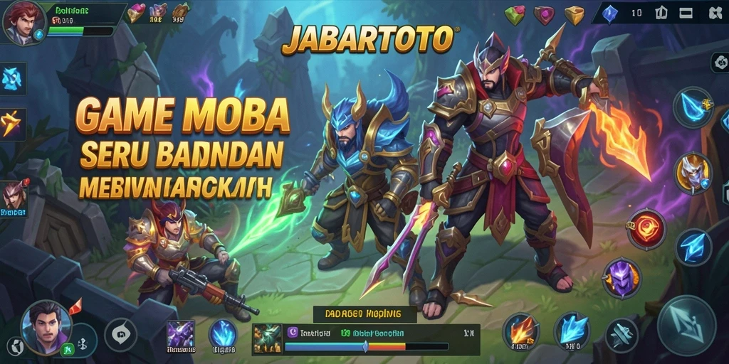 Tangkapan layar gameplay JABARTOTO yang mendebarkan di arena MOBA.