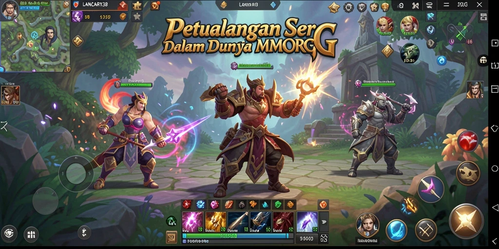Tampilan gameplay seru dari LANCAR138 di dunia MMORPG.