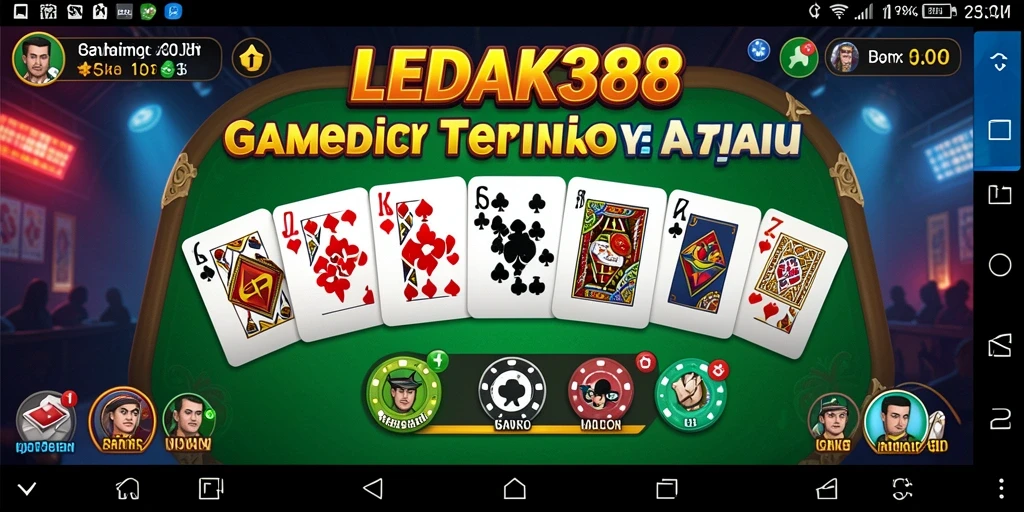 Tampilan menarik dari gameplay domino di LEDAK388.