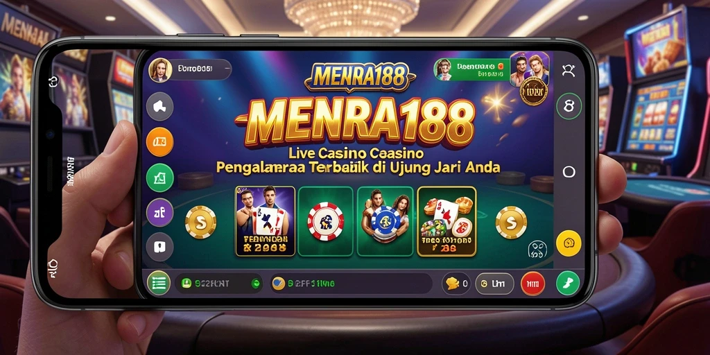 Tampilan gameplay Live Casino yang mendebarkan di MENARA188.