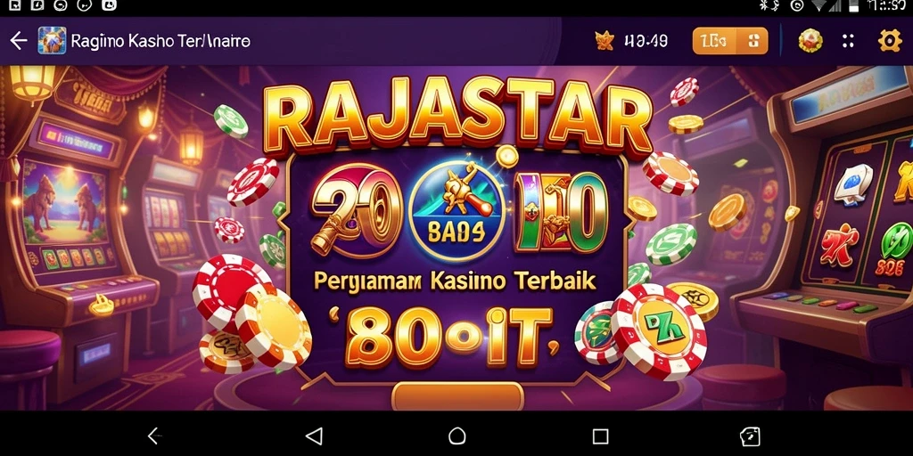Screenshot utama RAJASTAR menampilkan gameplay slot yang mendebarkan.
