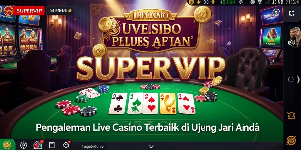 Gameplay menarik di SUPERVIP dengan dealer langsung.