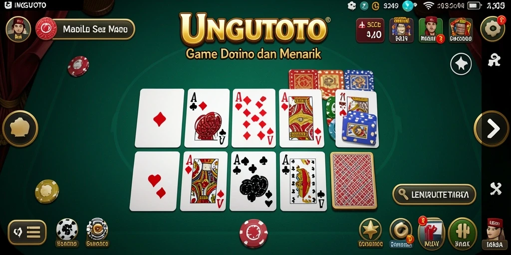 Screenshot gameplay seru dari UNGUTOTO.